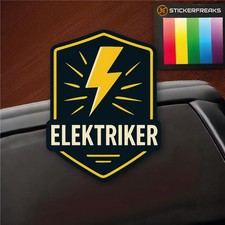 Elektriker Sticker Blitz