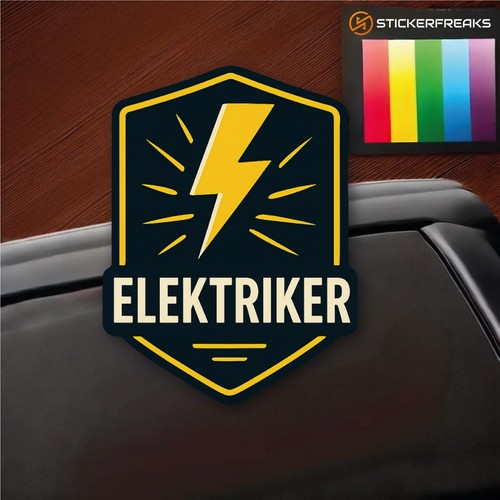 Elektriker sticker blitz - elektriker,