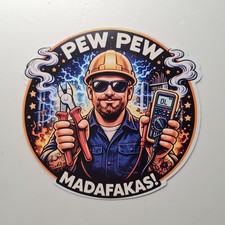 PEW PEW MADAFAKAS Aufkleber