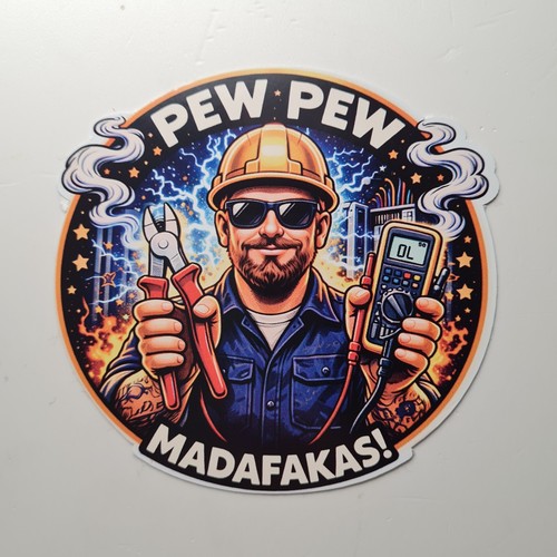 Pew madafakas aufkleber - pew,