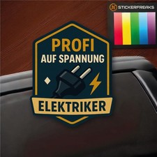 Profi Aufkleber Elektriker
