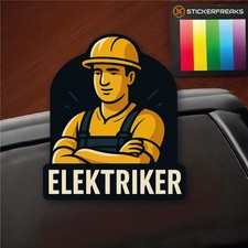 Elektriker Aufkleber Profi mit