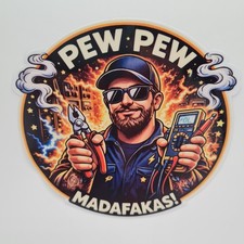 PEW PEW MADAFAKAS Aufkleber