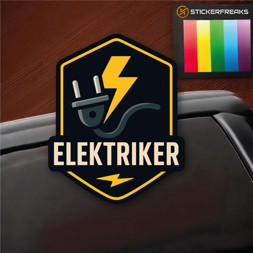 Elektriker beruf aufkleber - beruf,