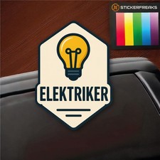 Elektriker Aufkleber mit